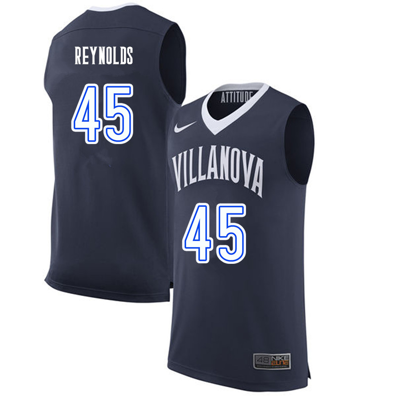 Men #45 Darryl Reynolds Villanova Wildcats College Basketball Jerseys-Navy